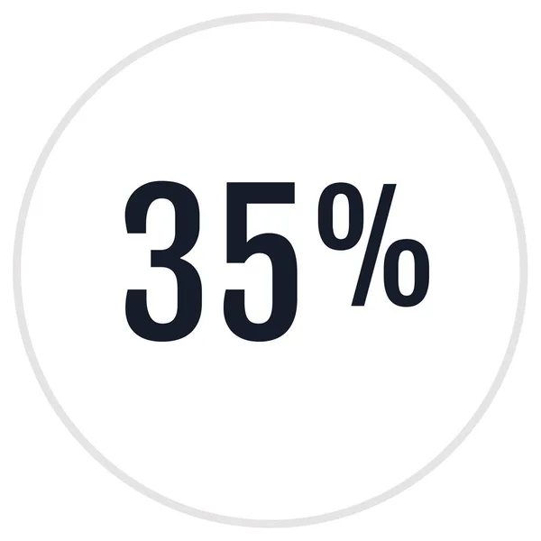Prozentsatz Vektordarstellung — Stockvektor