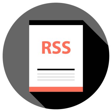  rss dosya adı uzantı vektör illüstrasyonu 