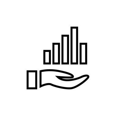 iş büyümesi simgesi vektör illüstrasyonu