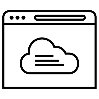 Web tarayıcı simgesi, vektör illüstrasyonu basit tasarım 