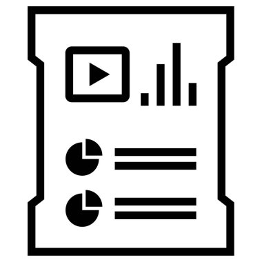 Modern simge ve vektör illüstrasyonunu bildir