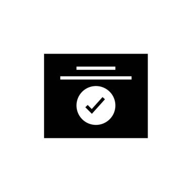 kontrol listesi simgesi vektör illüstrasyonu