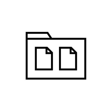 Dosya. Web simgesi basit illüstrasyon          