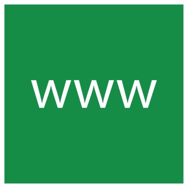 İnternet sitesi. Web simgesi basit illüstrasyon 