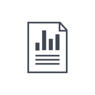çizelge çizgisi simgesi, iş konsepti, doğrusal biçim, vektör illüstrasyonu, grafik, dış hat karışık desen unsurları