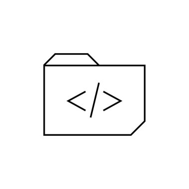 Dosya. Web simgesi basit illüstrasyon          