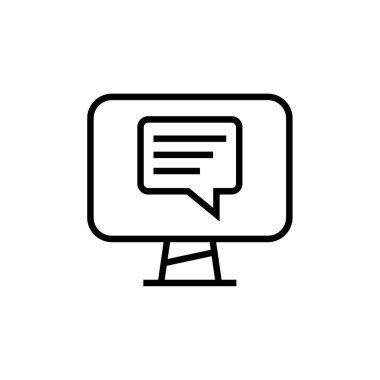 Metin Mesajlaşma simgesi vektör illüstrasyonu  