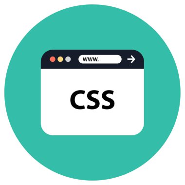 Web Geliştirme basit simgesi, vektör illüstrasyonu