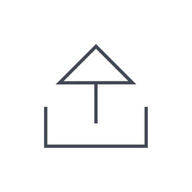 Basit ok simgesi vektör illüstrasyonu