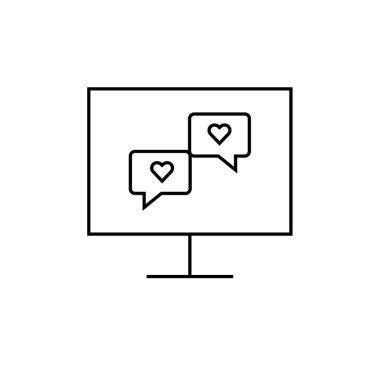 Metin Mesajlaşma simgesi vektör illüstrasyonu  