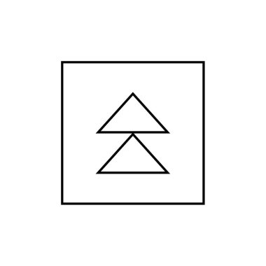 Modern ok simgesinin vektör illüstrasyonu    