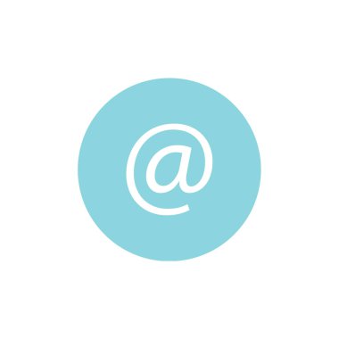 e- posta web simgesi, basit illüstrasyon