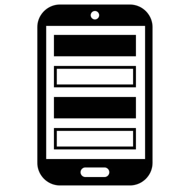 SMS ve Metin Mesajlaşması ikon vektör illüstrasyonu