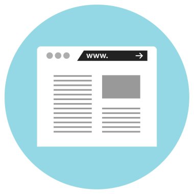 haber simgesi vektör illüstrasyonu