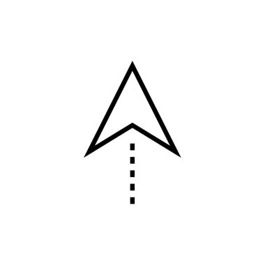 yukarı ok simgesi vektör illüstrasyonu