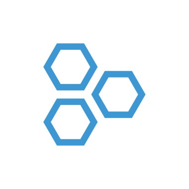 altıgen simgesinin vektör illüstrasyonu