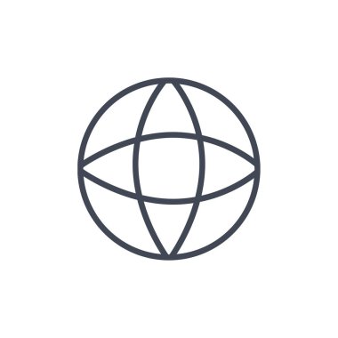 Dünya simgesinin vektör illüstrasyonu