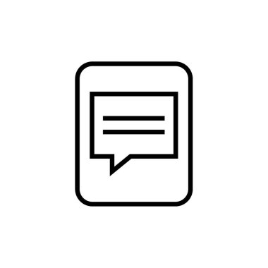 Metin Mesajlaşma simgesi vektör illüstrasyonu  