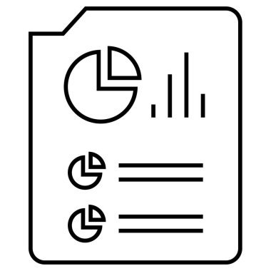 Rapor ver. Web simgesi basit illüstrasyon