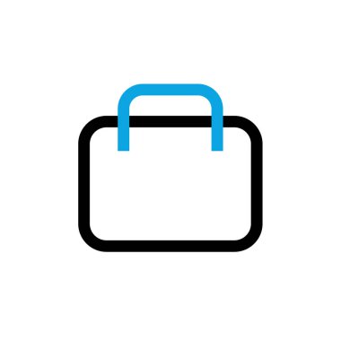 çanta simgesi vektör illüstrasyonu