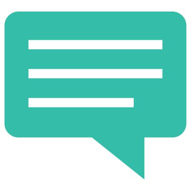 SMS ve Metin Mesajlaşması ikon vektör illüstrasyonu