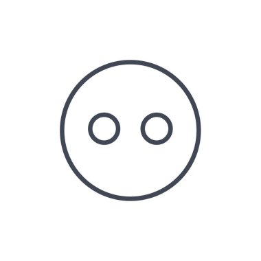 yüz çizgisi simgesi, konsept illüstrasyon, dış hat sembolü, vektör işareti, doğrusal mavi resim, siyah ve gölge