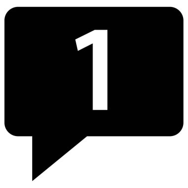 Konuş. Web simgesi basit illüstrasyon