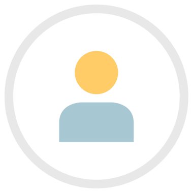 Kullanıcı profil simgesi vektör resimleme arkaplanı 