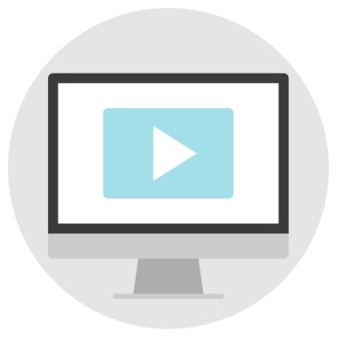 İnternet sitesi. Web simgesi basit illüstrasyon 