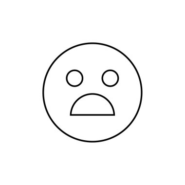 yüz simgesi, vektör illüstrasyonu  