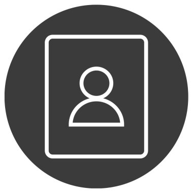 Kullanıcı profil simgesi vektör resimleme arkaplanı 