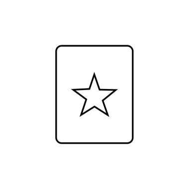 Beyaz arkaplanda izole edilmiş yıldız simgesi vektörü