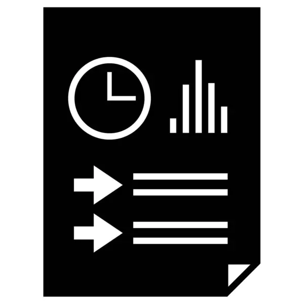 stock vector business report flat vector icon