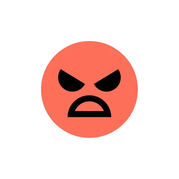 Visage Icône Émotion Illustration Vectorielle Emoji — Image vectorielle