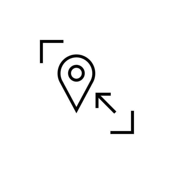Gps Значок Навігації Векторний Дизайн Ілюстрації — стоковий вектор