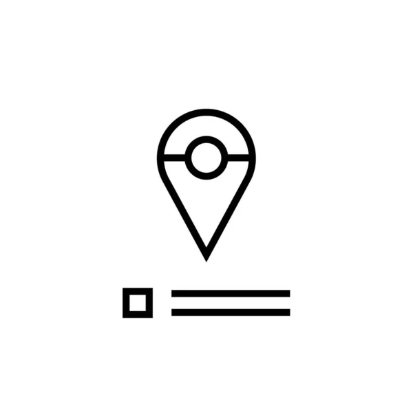 Standort Symbol Vektor Isoliert Auf Weißem Hintergrund Für Ihr Web — Stockvektor