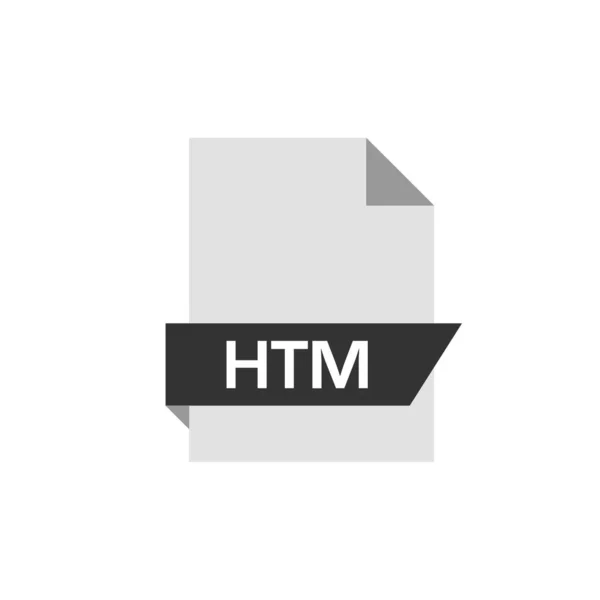 Векторная Иллюстрация Расширения Файла Htm — стоковый вектор