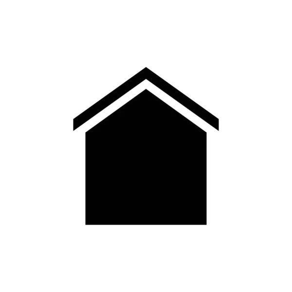 Casa Favorito Imobiliário Compras Casa Web Ícone Ilustração Simples — Vetor de Stock