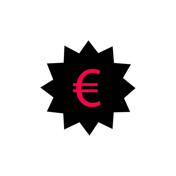 Ícone Sinal Euro Ilustração Vetorial — Vetor de Stock
