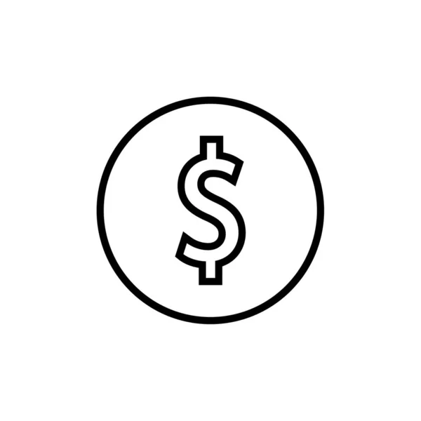 Σχεδιασμός Εικονογράφησης Διανύσματος Δολαρίου — Διανυσματικό Αρχείο