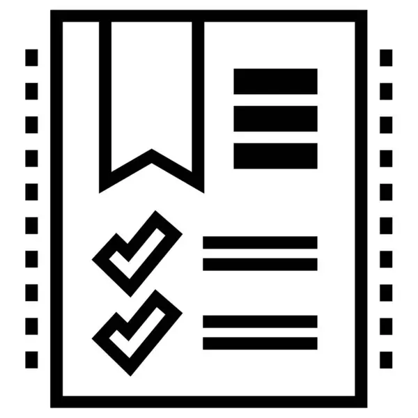 Liste Web Symbol Einfache Illustration — Stockvektor