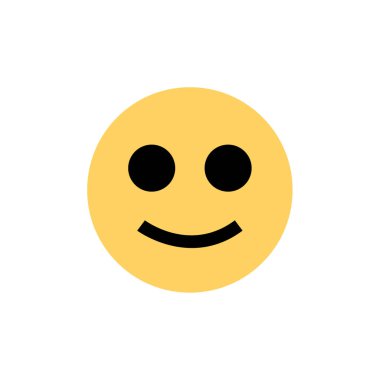 yüz duygu simgesi, emoji vektör illüstrasyonu 