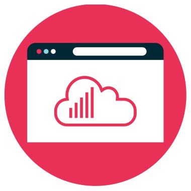 İnternet sitesi. Web simgesi basit illüstrasyon 