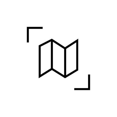 harita gezinme web simgesi basit illüstrasyon    