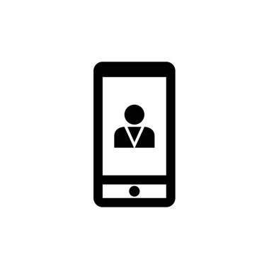 Kullanıcı profil simgesi vektör resimleme arkaplanı 