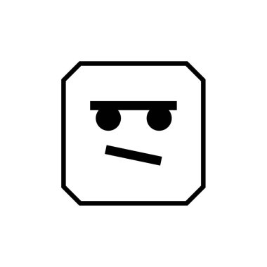 yüz simgesi, vektör illüstrasyonu  