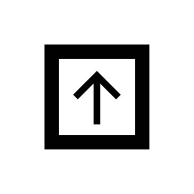 Basit ok simgesi vektör illüstrasyonu