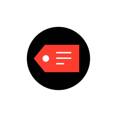 etiket, ileti simgesi web ve mobil uygulama için