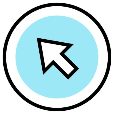 Eğilim biçimi izole edilmiş arkaplanda ok simgesi