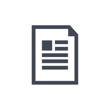 belge simgesi, vektör çizimi